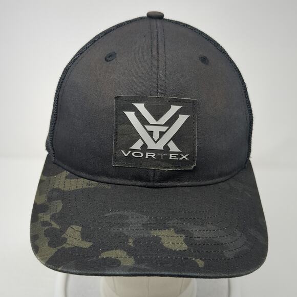 Vortex Snapback Trucker Hat Multicolor One Size Adjustable Mesh Back Camouflage - Picture 2 of 10